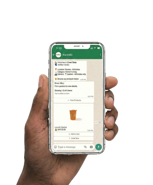 KwikMo WhatsApp Shopping