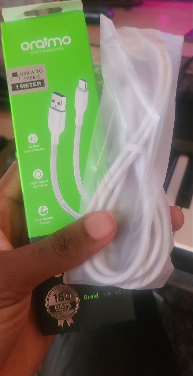 Oraimo RobustLine 2A Micro-USB Fast Charging Cable - Kennis Power House