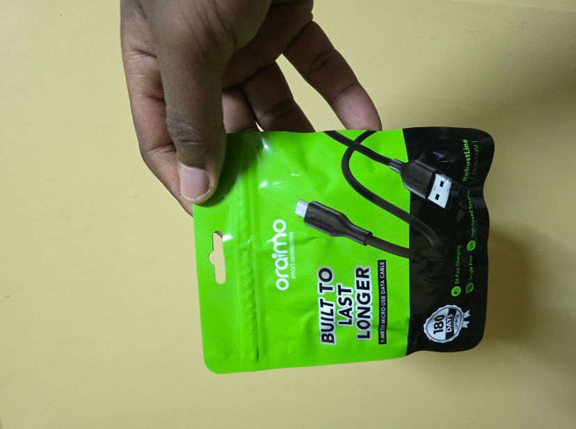Oraimo Braid 2.4A Fast Charging Type-C Cable - Kennis Power House
